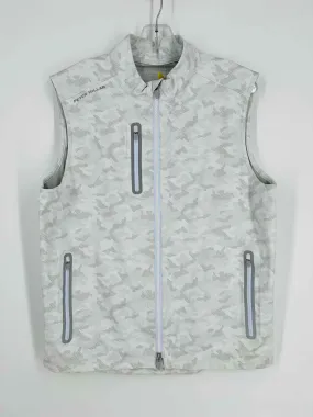 Peter Millar Size M White/Gray Camoflauge Men's Vest- Men's